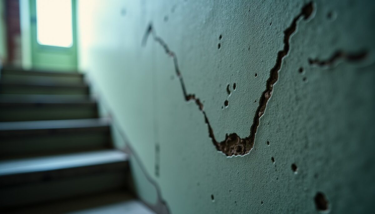 Fissure en escalier sur un mur : signe d'alarme ou phénomène sans danger ? Fissure en escalier sur un mur : signe d'alarme ou phénomène sans danger ?