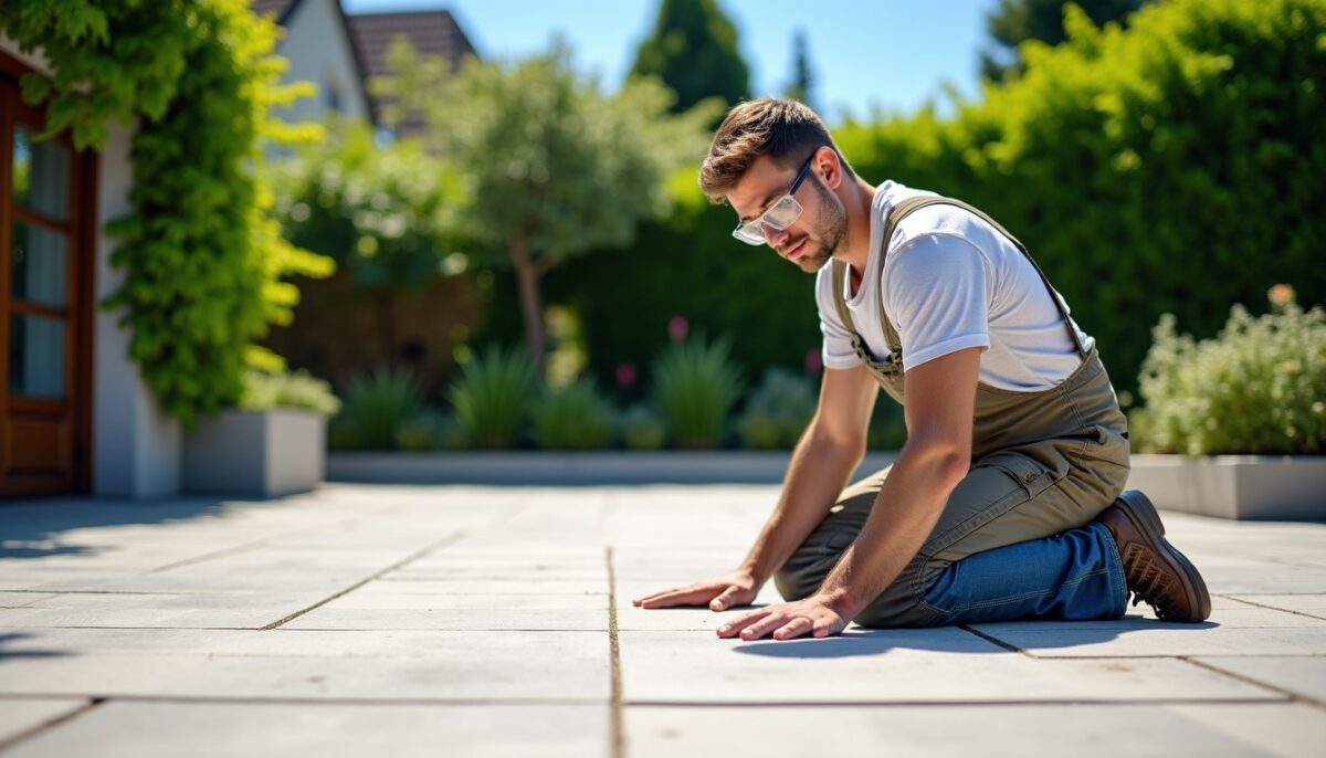 Combien de jours faut-il à un particulier pour poser seul le carrelage d'une terrasse de 40 m² ?