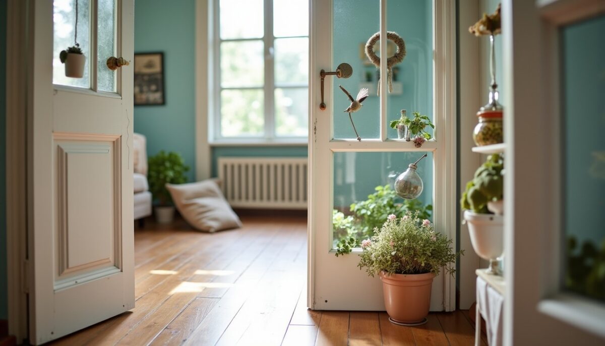 Astuces créatives pour métamorphoser une porte vitrée à petits carreaux dans votre intérieur Astuces créatives pour métamorphoser une porte vitrée à petits carreaux dans votre intérieur