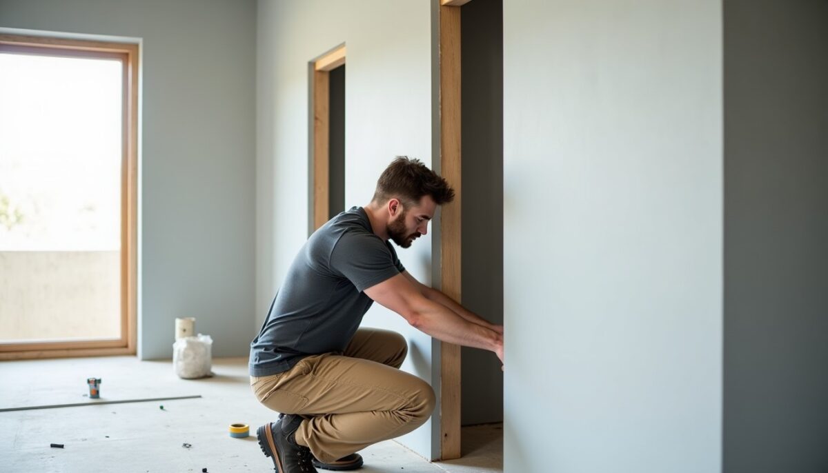 Guide pratique : Installer une porte sans cadre ni huisserie préalablement en place Guide pratique : Installer une porte sans cadre ni huisserie préalablement en place